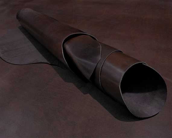 VEG TANNED COW SIDE 2.2MM BROWN GREAT CRAFT LEATHER.