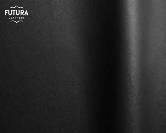FUTURA LENA BLACK PIGMENTED UPHOLSTERY LEATHER FULL HIDE