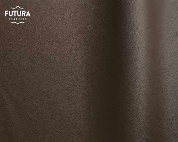 FUTURA LENA 3370 BROWN PIGMENTED UPHOLSTERY LEATHER FULL HIDE