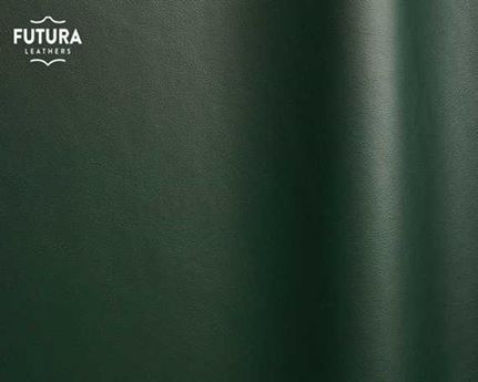 FUTURA LENA 5454 GREEN PIGMENTED UPHOLSTERY LEATHER FULL HIDE