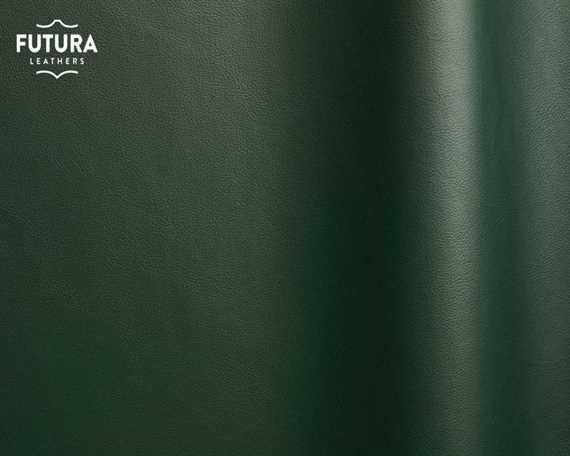 FUTURA LENA 5454 GREEN PIGMENTED UPHOLSTERY LEATHER FULL HIDE