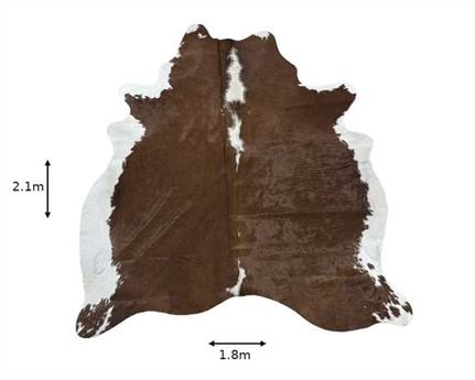  COWHIDE RUG HEREFORD small (rug pictured sent)