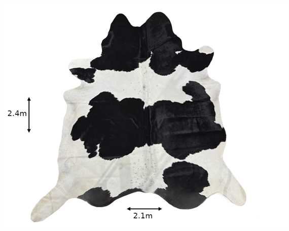  COWHIDE RUG BLACK & WHITE LARGE (rug pictured sent)