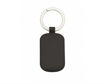 Black Rectangle Keyring