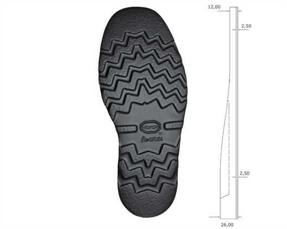 VIBRAM CRISTY (MORFLEX) 39-42 #4377 BLACK