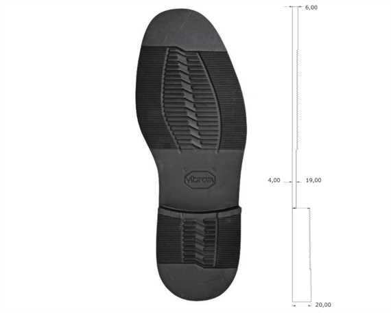 VIBRAM LIENZ 11/12 BLACK SOLE UNITS (PR) #2094