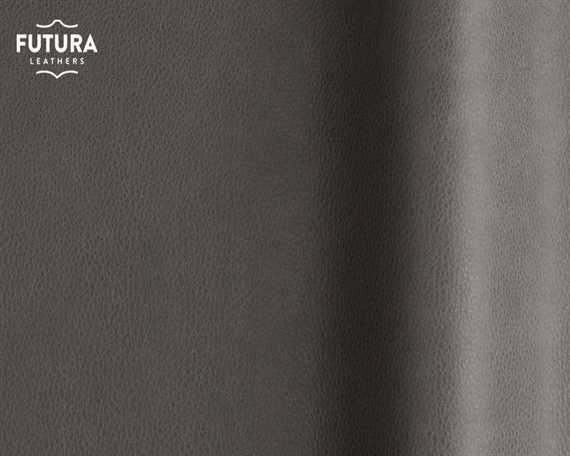 FUTURA TOUCHE 02078 GREY MATT WAX EFFECT UPHOLSTERY LEATHER FULL HIDE