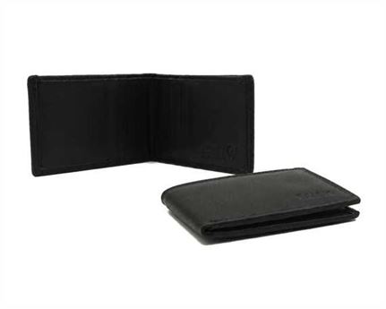 Genuine Leather RFID Black Card wallet