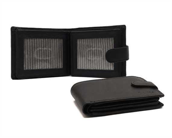 Genuine Leather RFID Black wallet