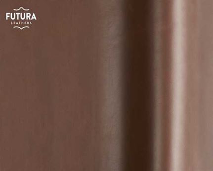 FUTURA SILK 0240 BROWN UPHOLSTERY ANILINE LEATHER FULL HIDE