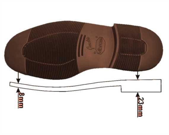 VIBRAM 2810 BOLOGNA FULL SOLE TOBACCO 43/44