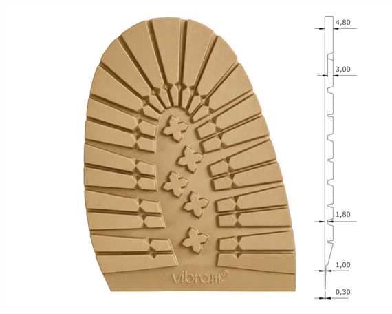 VIBRAM 2333 MORTARA HALF SOLE BEIGE 47/50