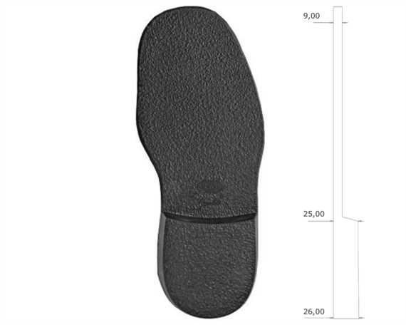 VIBRAM 2602 DESERT BOOT FULL SOLE BLACK 43/44