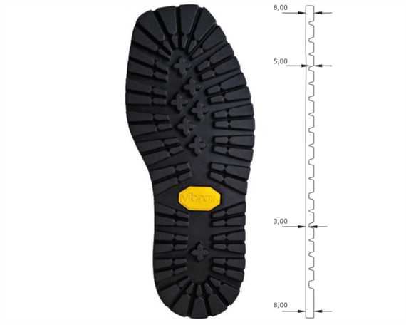 VIBRAM 1220 JANKUAT FULL SOLE BLACK 35/36