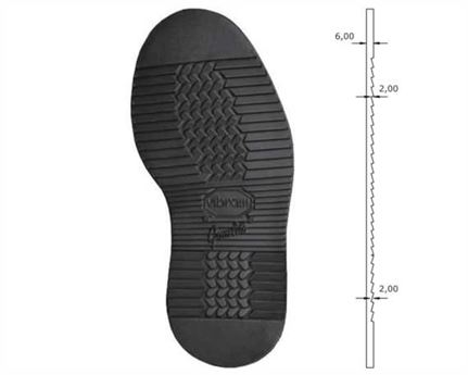 VIBRAM  2644 DURBAN FULL SOLE BLACK 35/36