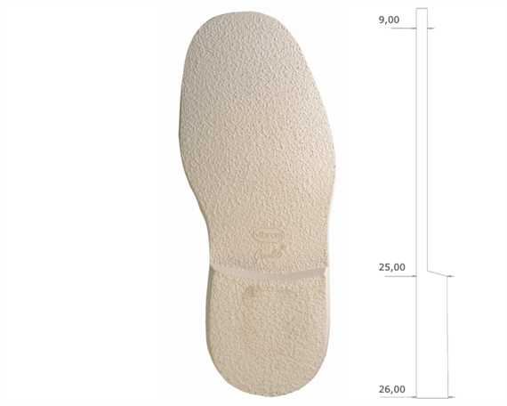 VIBRAM 2602 DESERT BOOT FULL SOLE CREAM 43-44