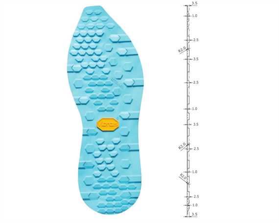 VIBRAM LB061 SPEED STAR FULL SOLE TURQUOISE 41