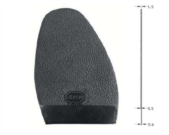 VIBRAM 2350 WHEN IN ROME HALF SOLE BLACK 4